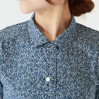 363 Nana様リピート割 群言堂 登美 ドット 花柄 シャツ ジャケット 363 Nana様リピート割 群言堂 登美 ドット 花柄 シャツ