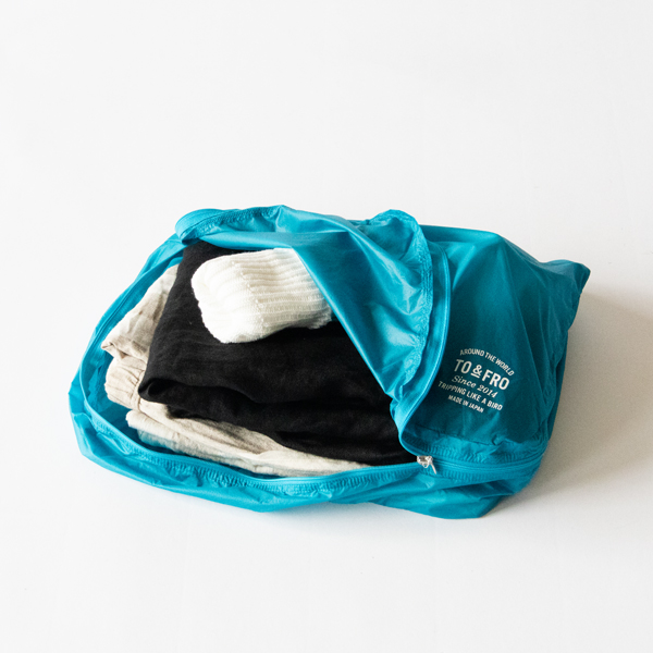 旅行の荷物の仕分けに便利（GREENISH BLUE）