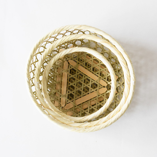 真竹六ツ目カゴ3個セット／日本の竹細工｜愛着を持ってずっと使いたい