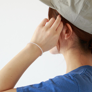 ナバホパールブレスレット(3mm/SHINY) ナバホパールブレスレット(3mm/SHINY)