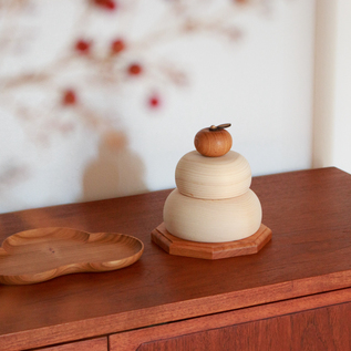 国産ヒノキ木製鏡餅① 受発注】別注 ひのきの鏡餅 ※11月下旬発送予定／SONOBE（ソノベ