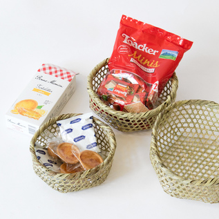 真竹六ツ目カゴ3個セット／日本の竹細工｜愛着を持ってずっと使いたい