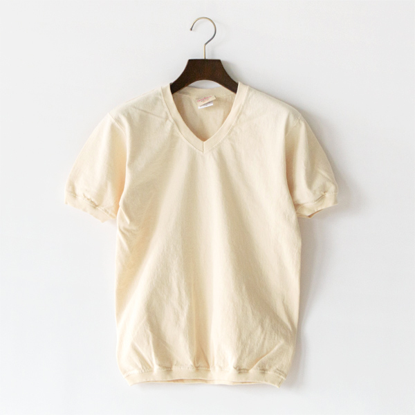 Vネック ショートスリーブTシャツ NATURAL