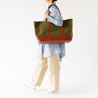 fabricaトートL 0001 khaki／6SHiKi（ロクシキ）｜愛着を持ってずっと