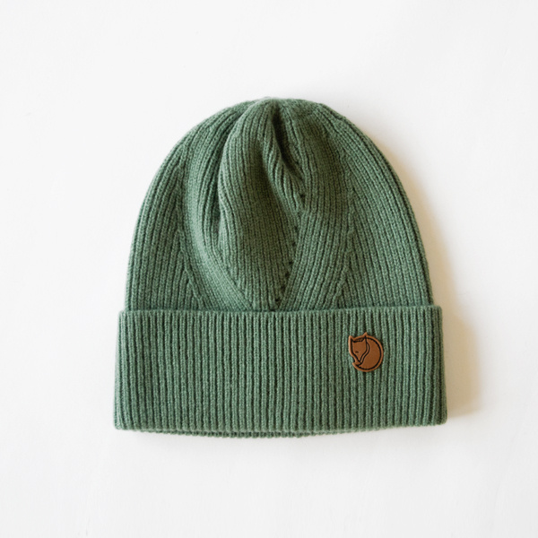 リブビーニー帽(PATINA GREEN)