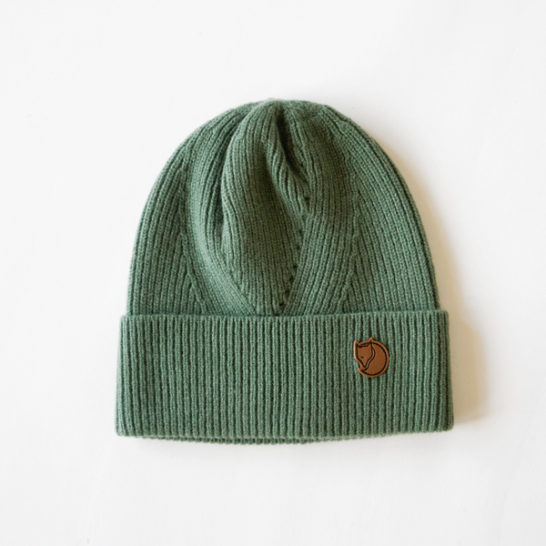 リブビーニー帽(PATINA GREEN)
