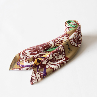 MANTERO MAJORELLE シルクスカーフ セール MANTERO MAJORELLE シルクスカーフ （バンダナ・スカーフ