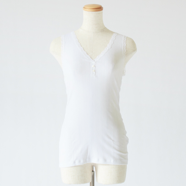 レディース　キャミソール　AGATHE(white)