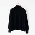 カシミヤ ハイネックニットプルオーバー