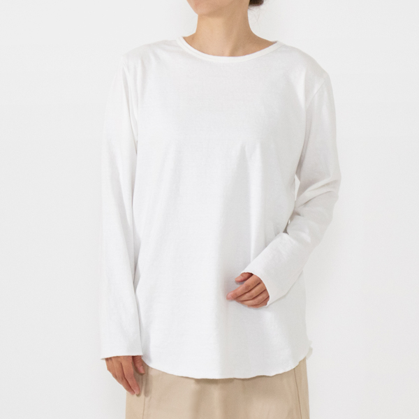 身長：160cm(クルーネック/WHITE(L))