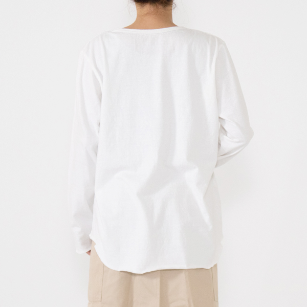 身長：160cm(クルーネック/WHITE(L))