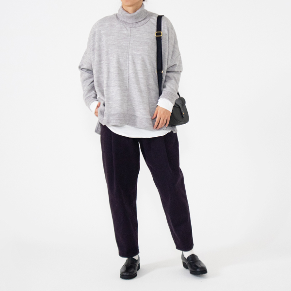 身長：160cm(クルーネック/WHITE(L))