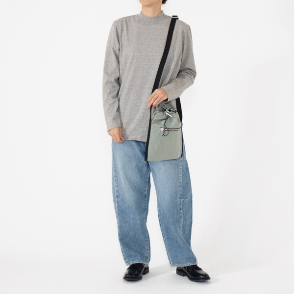身長：160cm(モックネック/TOP GREY(L))