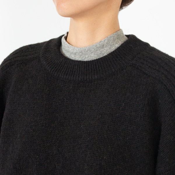 首元のアクセントに(モックネック/TOP GREY(L))