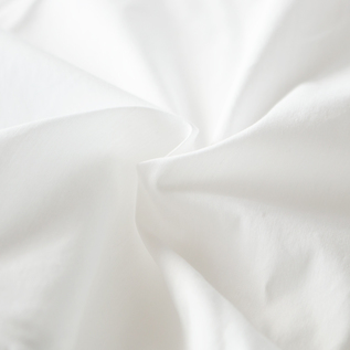 バイオ加工で毛羽を無くしたタイプライター生地を使用(WHITE)