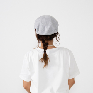 PLUMES コットンベレー帽 GRIS