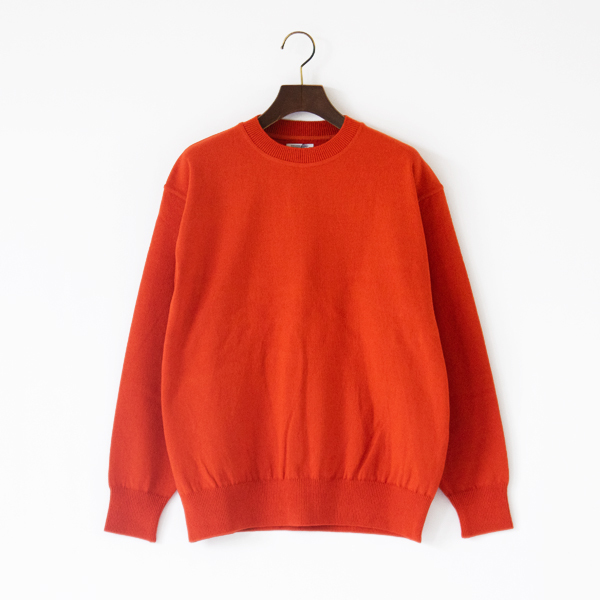 コットンニット WAVE COTTON KNIT P/O(D.ORANGE)