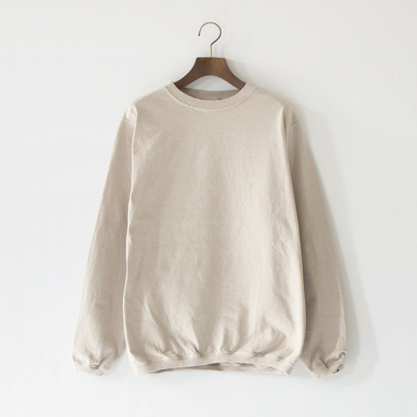 クルーネックロングスリーブTシャツ MLK.GRY