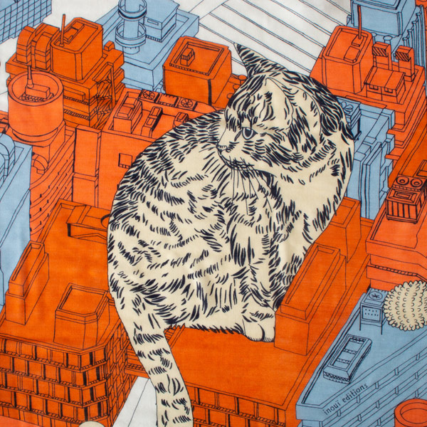 くつろぐ猫たちのデザイン(ORANGE)