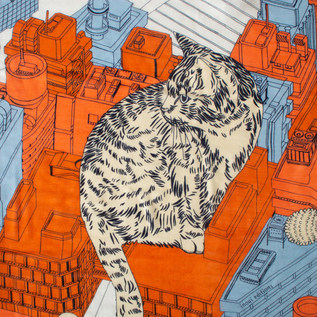 くつろぐ猫たちのデザイン(ORANGE) くつろぐ猫たちのデザイン(ORANGE)