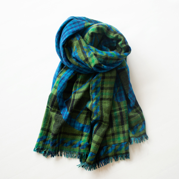 ウールストール ARCHIVED(JACQUARD POULIDOR GREEN)