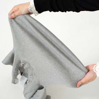伸縮性があり、身体に自然とフィットします(LIGHT GREY MELANGE) 伸縮性があり、身体に自然とフィットします(LIGHT GREY MELANGE)