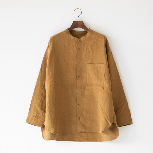 ワークシャツ	LINEN BROWN