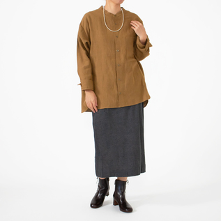 ワークシャツ LINEN BROWN 身長160cm ワークシャツ LINEN BROWN 身長160cm