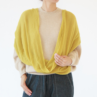 美品✨Pin1876 イタリア製 高級カシミヤ　スヌード ストール カシミヤ後染スヌード／Pin 1876（ピン1876）｜愛着を持ってずっと使い