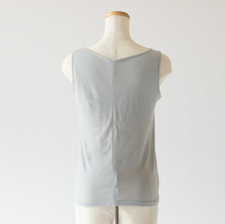SUPER100’sウールフライス パッド入りタンクトップ(GREY) SUPER100’sウールフライス パッド入りタンクトップ(GREY)