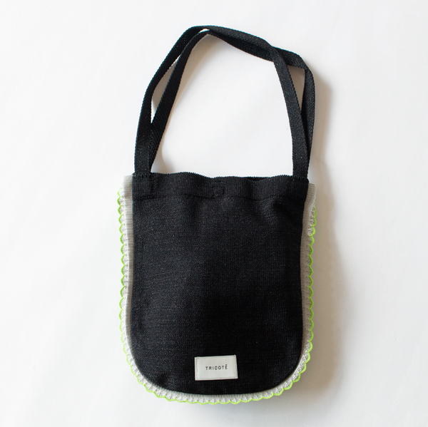 トートバッグ FRILLED LAME BAG(BLACK)