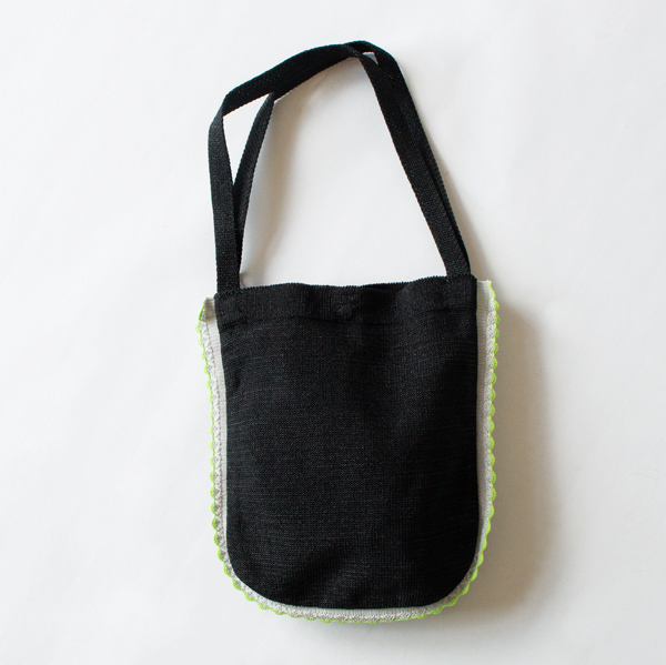 トートバッグ FRILLED LAME BAG(BLACK)