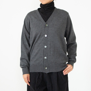 collab NAIA woolニットカーディガン Yonetomi NEW BASIC｜ソフト ラム ウール ニット カーディガン SOFT
