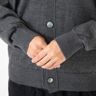 WOOL KNIT CARDIGAN／YONETOMI NEW BASIC / Shop ZUTTO for the long