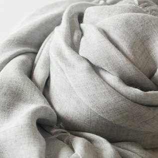 ヘリンボーン　カシミヤ／モダールストール 快適ファッション - ヘリンボーン カシミヤ／モダールストール