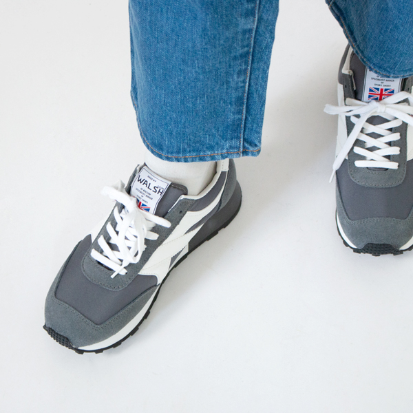 WALSHスニーカー TORNADO-T GREY/WHITE