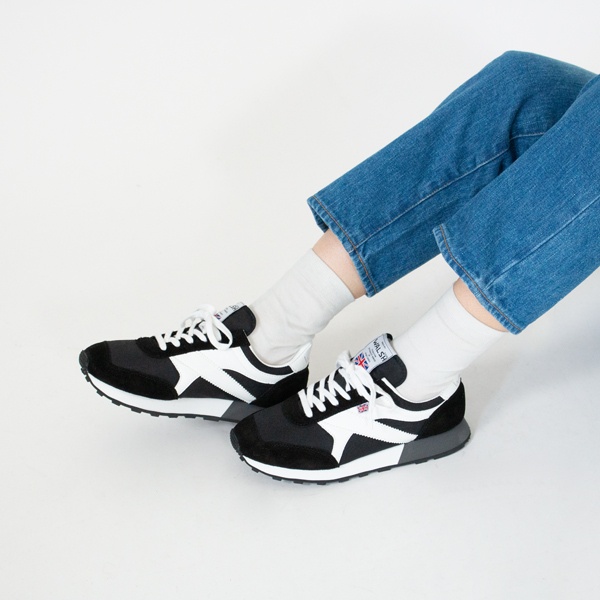 WALSHスニーカー TORNADO-T BLACK/WHITE