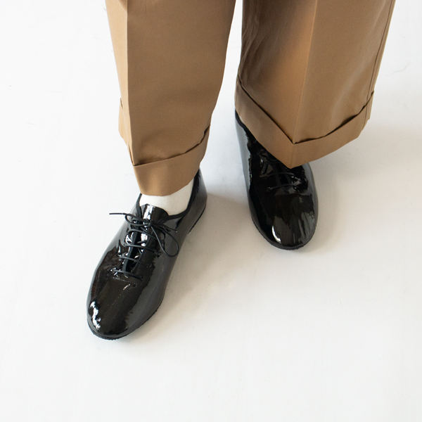 フラットシューズ　JazzShoe Patent/Black