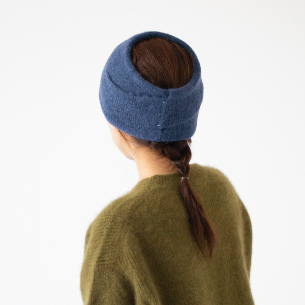 ヘアターバンとして(NAVY)