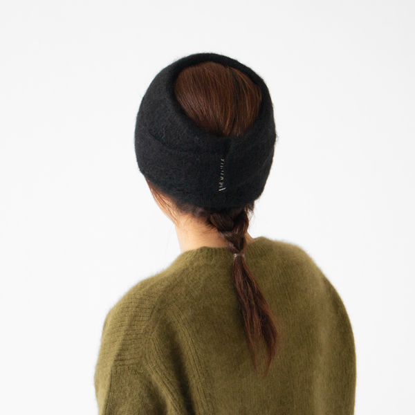 ヘアターバンとして(BLACK)
