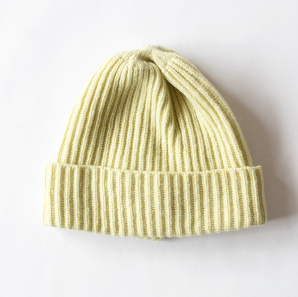 ニットキャップ aria（LIGHT YELLOW）