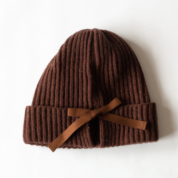 ニットキャップ aria(BROWN)