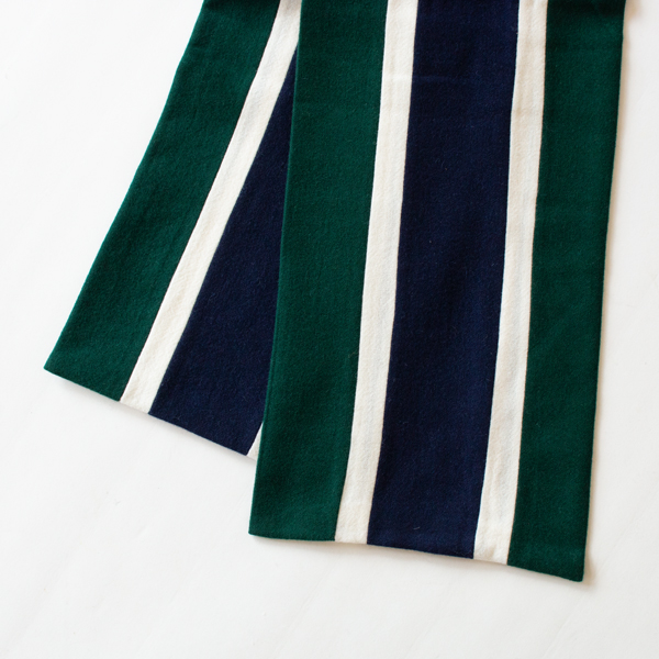 上質なウール生地が2重に袋縫いされていて、裏表のないデザイン(GREEN) 上質なウール生地が2重に袋縫いされていて、裏表のないデザイン(GREEN)