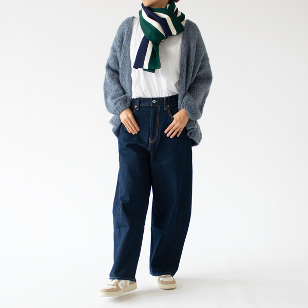 巻き方で印象を変えて(身長160cm・GREEN) 巻き方で印象を変えて(身長160cm・GREEN)