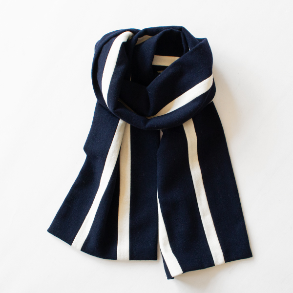 スクール風マフラー(NAVY)