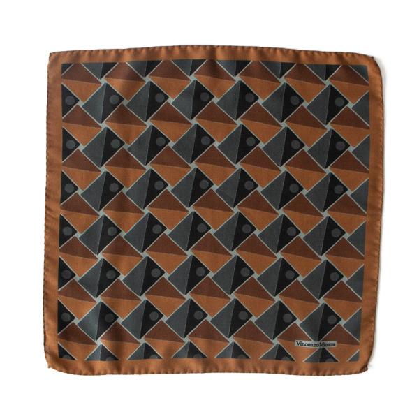 カシミヤシルクミニチーフ(BROWN)