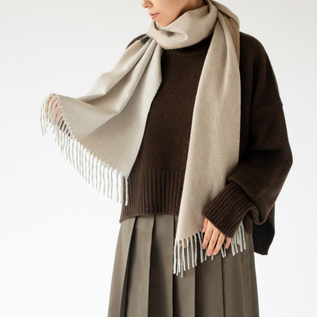 カシミヤマフラー Arran Semi／BEGG&CO（ベグ）｜愛着を持ってずっと