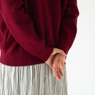 カシミアセーター WOMEN BEANIE WAACKY カシミヤセーター マスタード