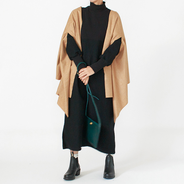 身長：160cm(ヘリンボーン/CAMEL)