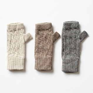 2Ply Cashmera Cable Wrist warmers